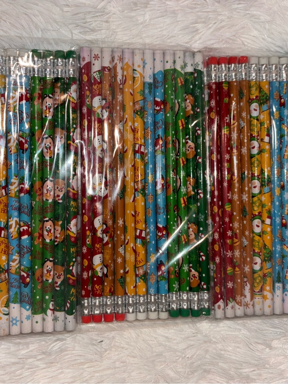 Christmas Holiday Pencils Lot of 10